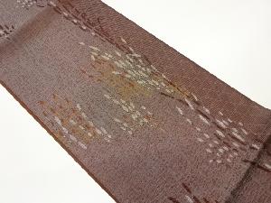 抽象縞模様織出し袋帯